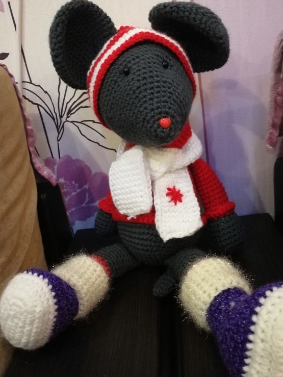 Вязаные корзинки